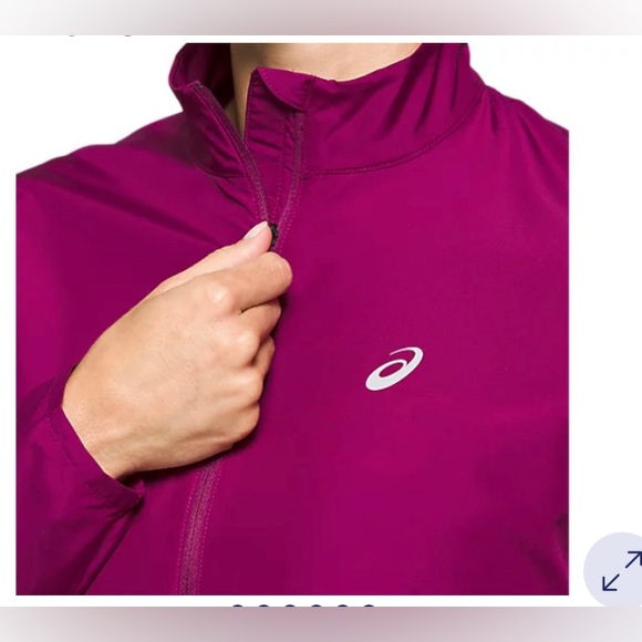 ASICS Men’s Size S/P Reflective Woven Purple Jacket - Picture 6 of 6